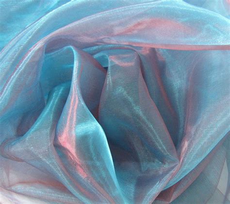 blue iridescent fabric